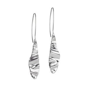 Sculpted Metal Drop Earrings